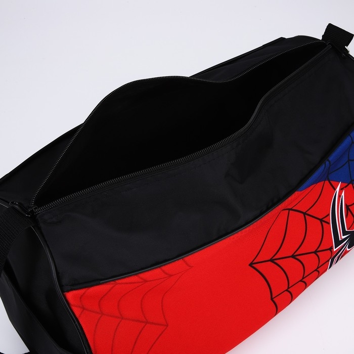 Сумка детская спортивная для мальчика &laquo;Паук&raquo;, 40х21х24 см, цвет чёрный, красный, синий