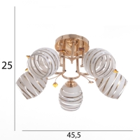 Люстра "Бет" 5х40Вт Е27 Золото МОДЕЛЬ: 2612365 Люстра "Бет" 5х40Вт Е27 Золото МОДЕЛЬ: 2612365