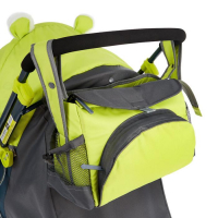 Санки коляска &laquo;Ника Детям НД 7-6&raquo;, рисунок с жирафом, цвет лимонный, механизм качания