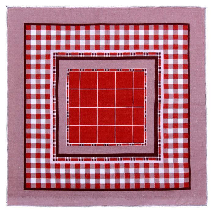 Мужские носовые платки Мужские носовые платки "Этель" размер 30х30 см, (набор 12 шт,) цвет коричневый, рисунок МИКС