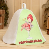 Шапка для бани "Полусладкая" принт Шапка для бани "Полусладкая" принт