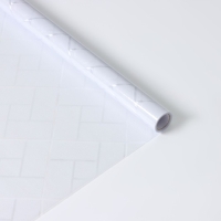 Витражная пленка &laquo;Кирпичики&raquo;, 45&times;200 см, цвет белый