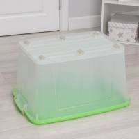 Ящик для хранения с крышкой Darel-box, 75 л, 70&times;49&times;37 см, цвет МИКС