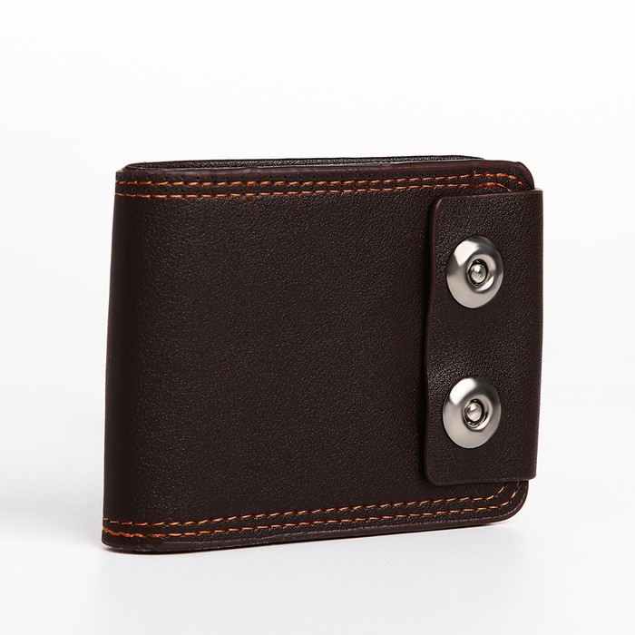 Портмоне мужское на магнитах, цвет коричневый Портмоне мужское на магнитах, цвет коричневый