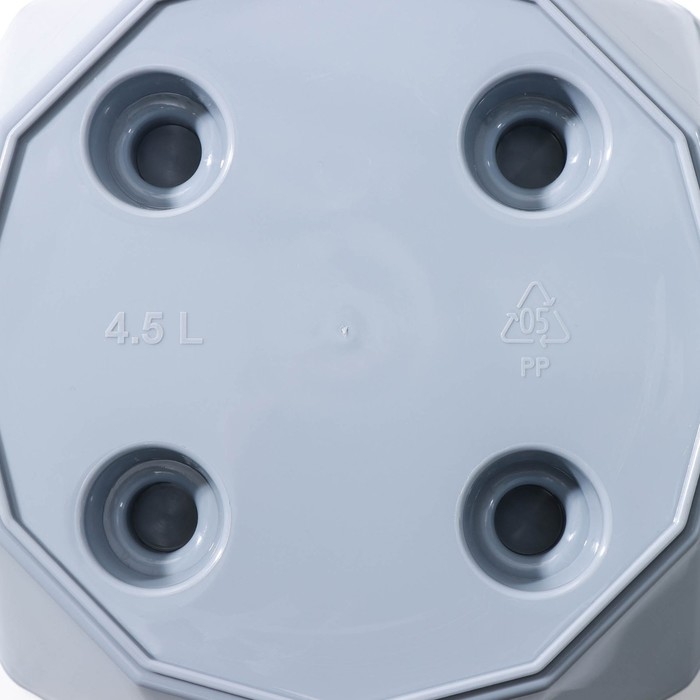 Горшок для цветов с поддоном Laurel, 4,5 л, d=22 см, h=19 см, цвет серый Горшок для цветов с поддоном Laurel, 4,5 л, d=22 см, h=19 см, цвет серый