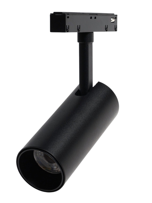 Трековый магнитный светильник, серия "Broad" LTL-061, 12 Вт, 960 Лм, 48В, 3000К, черный