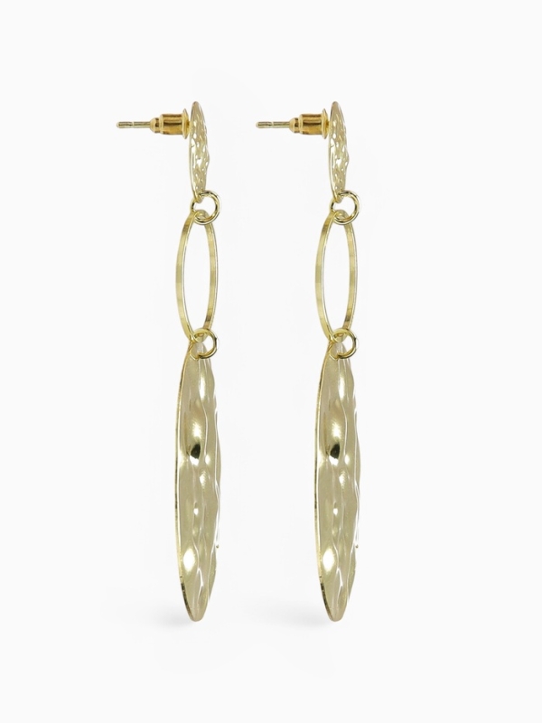 Серьги металл &laquo;Атмосфера&raquo; три диска, цвет золото