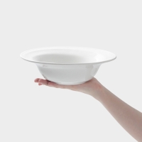 Тарелка глубокая Hanna Kn&ouml;vell, d=24.8 см, фарфор, белая