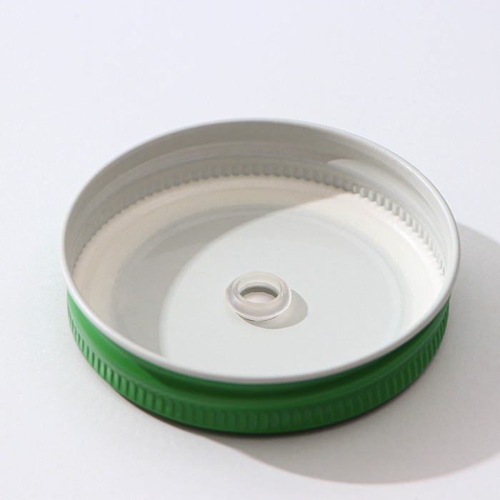 Банка стеклянная с крышкой и трубочкой Доляна &laquo;Ананас&raquo;, 500 мл, 12,5&times;9,5&times;13 см, цвет МИКС