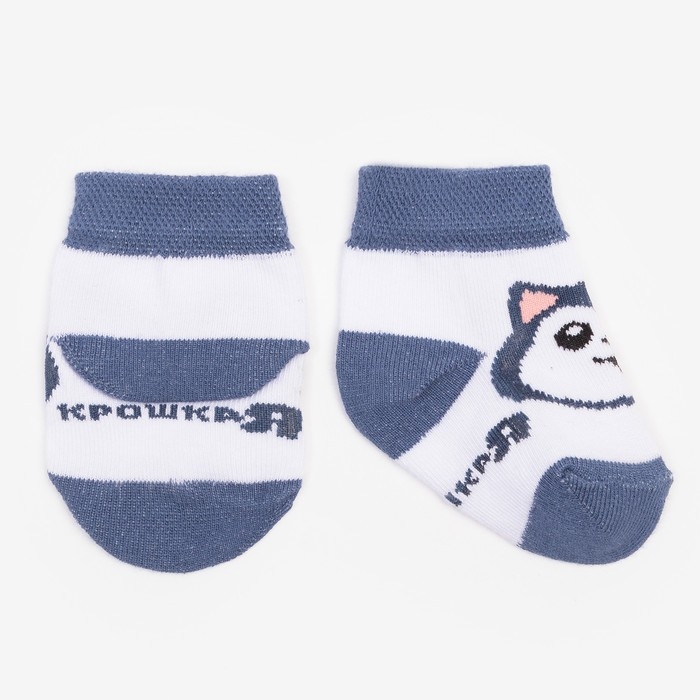 Набор носков Крошка Я &laquo;Хаски&raquo;, 2 пары, 12-14 см