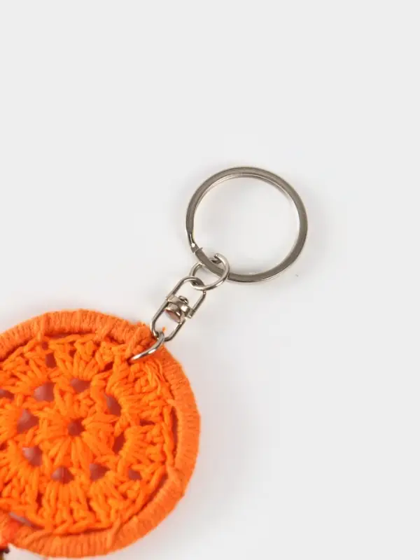 Брелок "Ловец снов" 19 см, цв. оранжевый