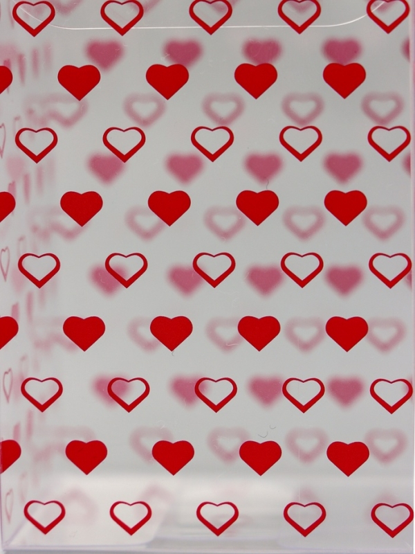 Складная коробка из PVC "Сердечки", 4,5 х 5 х 7,5 см 5шт