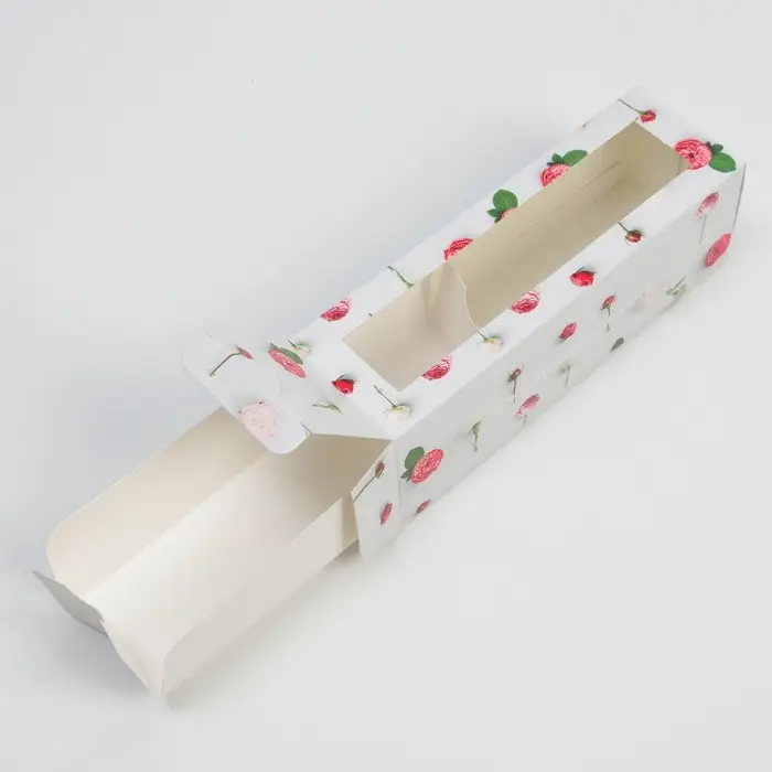 Коробка для макарун, кондитерская упаковка &laquo;Жизнь прекрасна&raquo;, 5.5 х 18 х 5.5 см