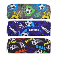 Пенал школьный "Футбол" на молнии, МИКС