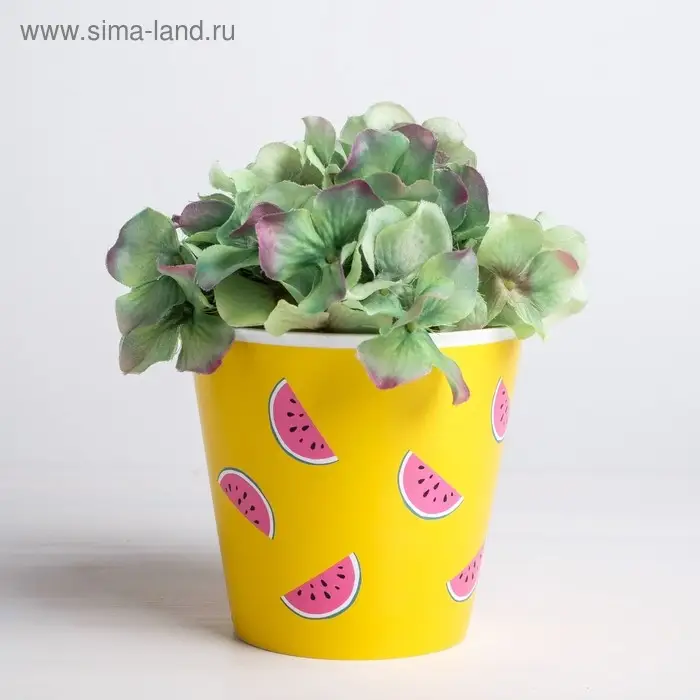 Набор кашпо для цветов 3 в 1 &laquo;Фрукты&raquo;, 0,8 л, 11 х 12 см