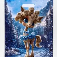 Пакет "Лола", полиэтиленовый с вырубной ручкой, 40 х 31 см, 60 мкм