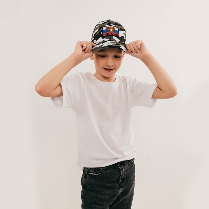 Карнавальная кепка &laquo;Военный&raquo;, нашивка-мишка, р. 52&ndash;54