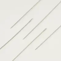 Иглы швейные для бисера, d=0.55 мм, 5.5 см, 5 шт.