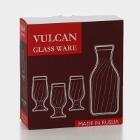 Набор стеклянный для вина, 4 предмета: декантер 1 л, бокал 250 мл Набор стеклянный для вина, 4 предмета: декантер 1 л, бокал 250 мл