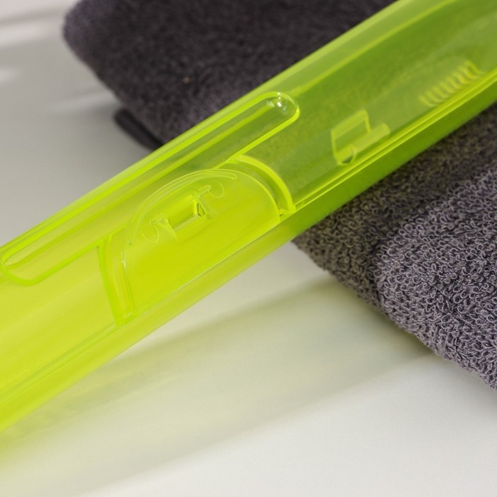 Футляр для зубной щётки, 21&times;3,1 см, цвет МИКС