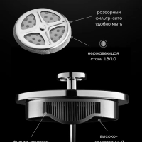 Френч-пресс Stein-600FP с двойными стенками