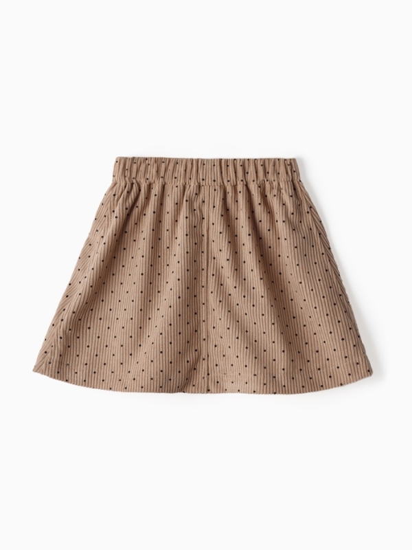 Юбка детская Крошка Я "Горошек", рост 86-92 см, бежевый
