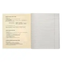 Тетрадь предметная 48 листов в линейку Calligrata &laquo;3D. Русский язык&raquo;, серые листы