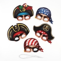 Набор масок &laquo;Полундра! Праздник на борту пиратской шхуны&raquo;, 5 шт., 23 х 29 см.