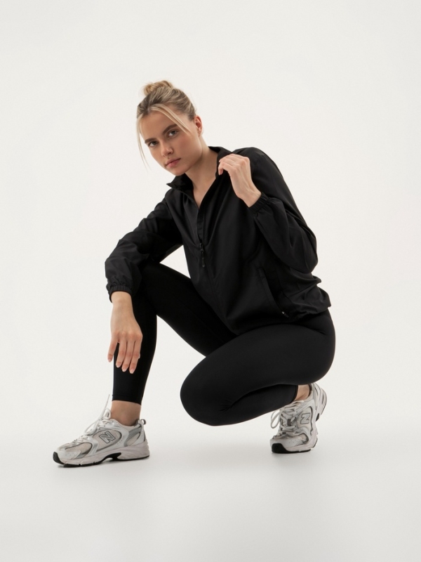 Ветровка женская Resport, р. 48, цвет чёрный, спортивная Ветровка женская Resport, р. 48, цвет чёрный, спортивная