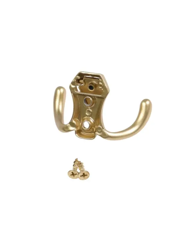 Крючок мебельный CAPPIO HIDDEN, двухрожковый, цвет матовое золото, 2 шт.