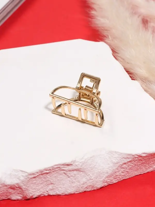 Крабик для волос &laquo;Маргарита&raquo;, дуга, 2.5 см, золото