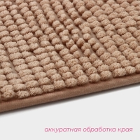 Коврик для дома Доляна &laquo;Букли&raquo;, 40&times;60 см, цвет бежевый