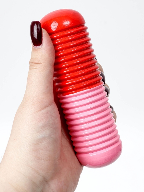 Музыкальный инструмент Гуиро Music Life трещотка, 14 х 4,5 см, розовый с красным Музыкальный инструмент Гуиро Music Life трещотка, 14 х 4,5 см, розовый с красным