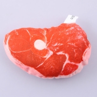 Игрушка для собак с пищалкой &laquo;&lrm;Стейк&raquo;&lrm; из текстиля, 13 х 10 см