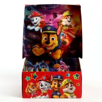 Подарочная коробка складная с 3Д, Щенячий патруль, 15х15х7 см