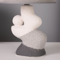 Лампа настольная "Гряда" 1х40Вт Е14 серый/белый 20х20х32см