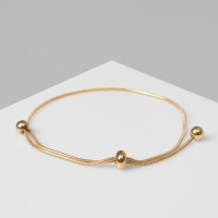 Браслет &laquo;Затяжка&raquo; утончённый, цвет золото