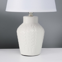 Настольная лампа с абажуром RISALUX &laquo;Лиам&raquo;, Е14, 40 Вт, белый, 20&times;20&times;31 см