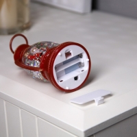 Светодиодная фигура &laquo;Дед Мороз&raquo; 7 &times; 12.5 &times; 6.5 см, пластик, батарейки АААх2 (не в комплекте), свечение тёплое белое