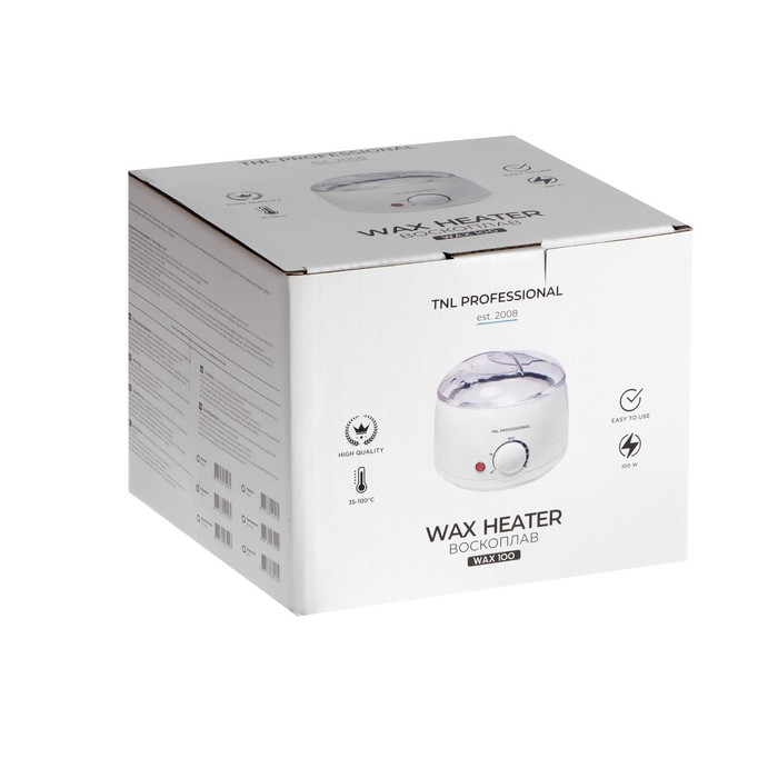 Воскоплав TNL wax 100, баночный 100 Вт, 400 мл, 35-100 ºС, розовый Воскоплав TNL wax 100, баночный 100 Вт, 400 мл, 35-100 ºС, розовый