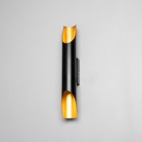 Бра "Тубус" 2хGU10 35Вт черный золото 6х6х47см Бра "Тубус" 2хGU10 35Вт черный золото 6х6х47см