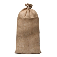 Мешок джутовый, 44 &times; 90 см, плотность 190 г/м&sup2;, плетение 34 &times; 22 нити, с завязками