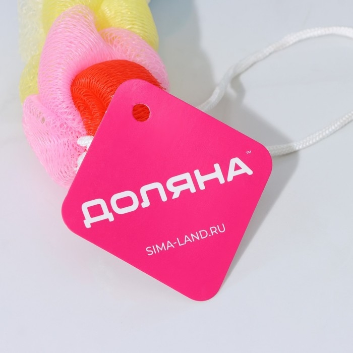 Мочалка для тела Доляна &laquo;Радуга&raquo;, 30 гр
