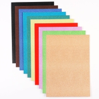 Картон цветной с блёстками, А4, 10 листов, 10 цветов, немелованный, односторонний, в пакете, 250 г/м&sup2;, Тачки
