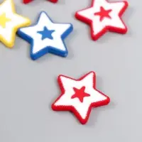 Акриловая бусина для рукоделия и плетения &laquo;Арт Узор. Звёздочки&raquo;, 0.4&times;2.3&times;2.3 см, МИКС