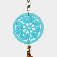 Брелок "Ловец снов" 19 см, цв. бирюзовый