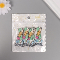 Декор для творчества дерево "Линейка и карандаш" набор 5 шт 5,7х2,7х0,3 см Декор для творчества дерево "Линейка и карандаш" набор 5 шт 5,7х2,7х0,3 см