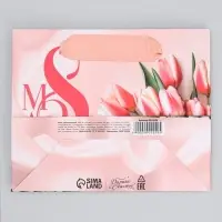 Пакет подарочный ламинированный, упаковка, &laquo;8 марта&raquo;, S 12 х 15 х 5.5 см