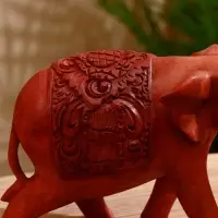 Сувенир дерево "Слон резной" 20х8х16 см