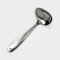 Ложка для соуса из нержавеющей стали Доляна Everyday, 50 мл, 26,5&times;10 см, толщина 3 мм, цвет серебряный